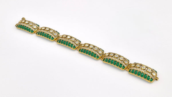Exquisite Victorian Kundan Bracelet - Limited Edition - KRISHNA'S SWETA JEWELLERY