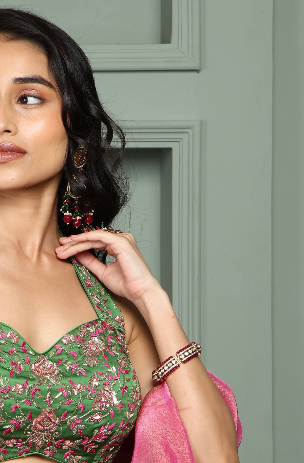 Exquisite Victorian Kundan Bracelet - Limited Edition - KRISHNA'S SWETA JEWELLERY