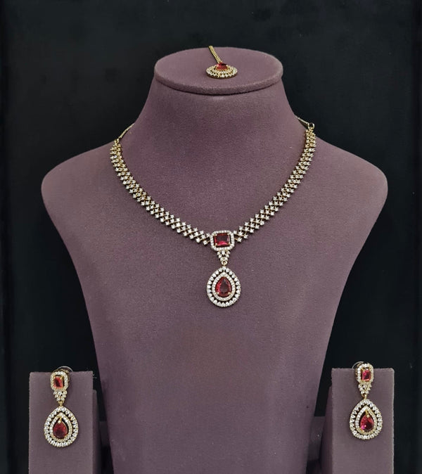 Cz Necklace 11342