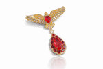 Falcon Brooch 08698 - KRISHNA'S SWETA JEWELLERY