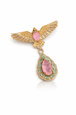 Falcon Brooch 08698 - KRISHNA'S SWETA JEWELLERY
