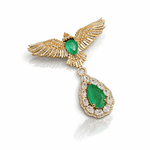 Falcon Brooch 08698 - KRISHNA'S SWETA JEWELLERY