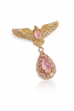 Falcon Brooch 08698 - KRISHNA'S SWETA JEWELLERY