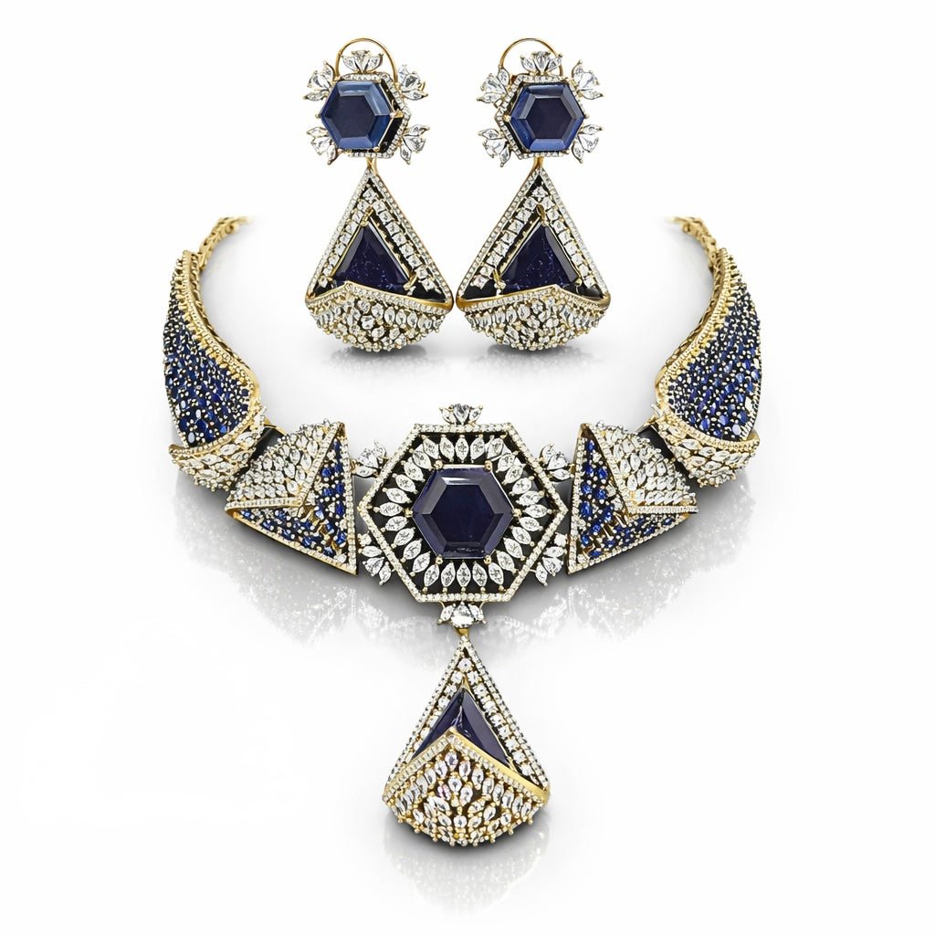 Garuda Empress Necklace 08914 - KRISHNA'S SWETA JEWELLERY