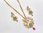 Golden Bloom Pendant 11001 - KRISHNA'S SWETA JEWELLERY