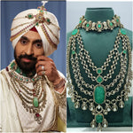 Groom Kundan set (Dosanjh) 03739 - KRISHNA'S SWETA JEWELLERY