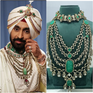 Groom Kundan set (Dosanjh) 03739 - KRISHNA'S SWETA JEWELLERY