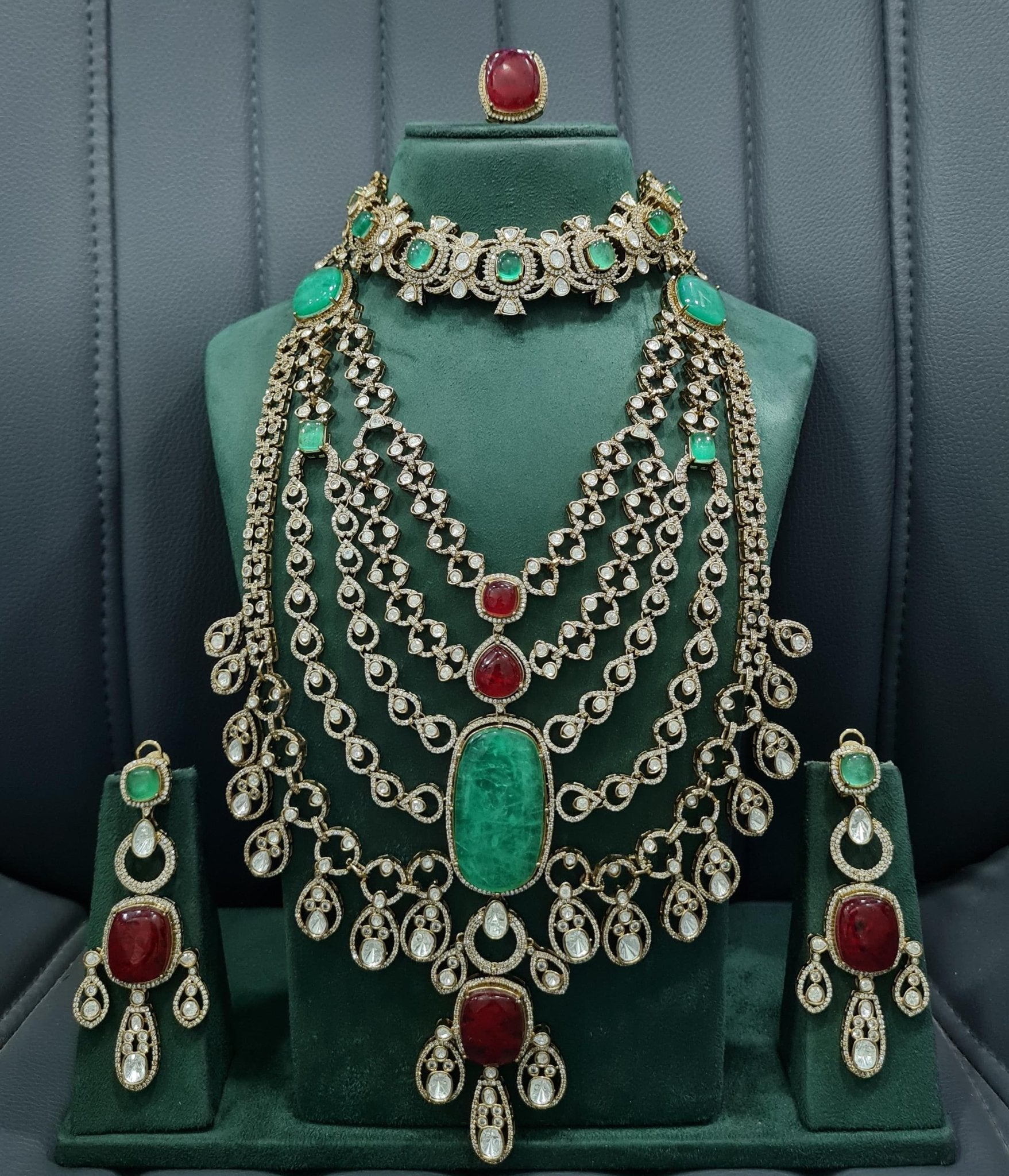 Groom Kundan set (Dosanjh) 03739 - KRISHNA'S SWETA JEWELLERY
