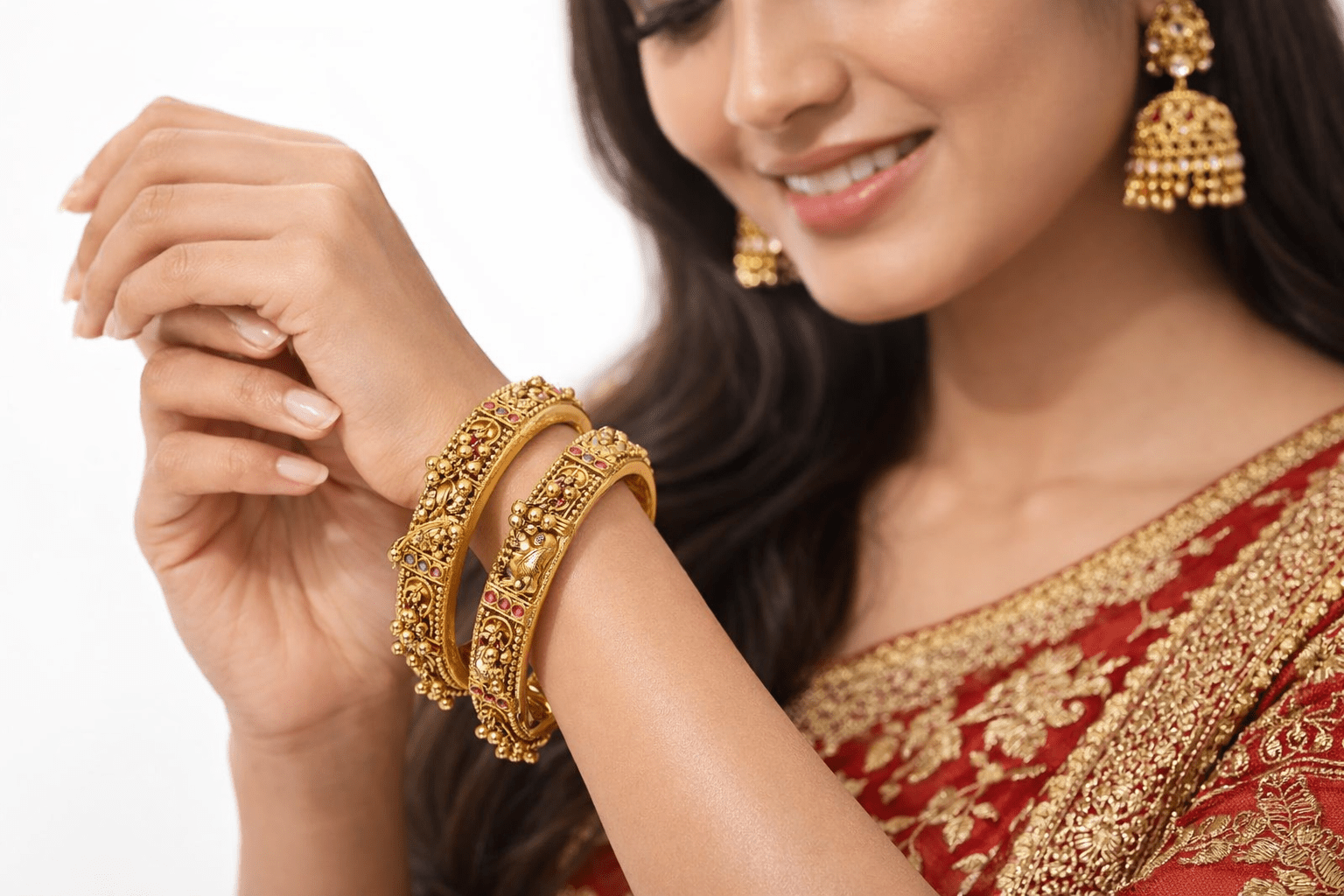 Heritage Bangles 07413 - KRISHNA'S SWETA JEWELLERY