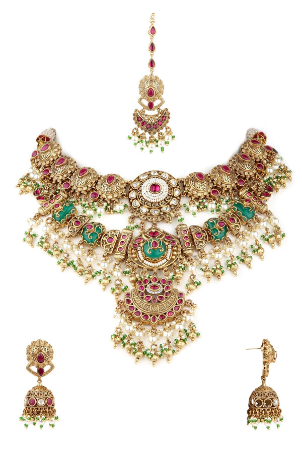Heritage Bride Set 08163 - KRISHNA'S SWETA JEWELLERY