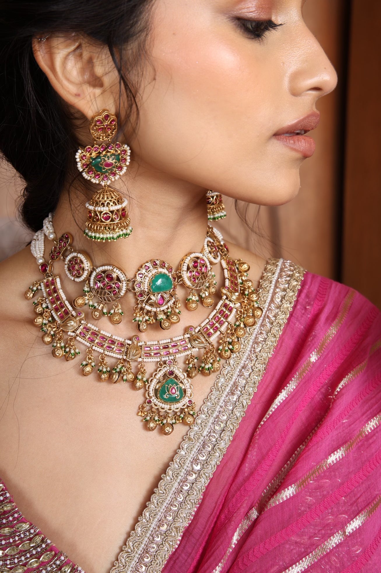 Heritage Bride Set 08332 - KRISHNA'S SWETA JEWELLERY