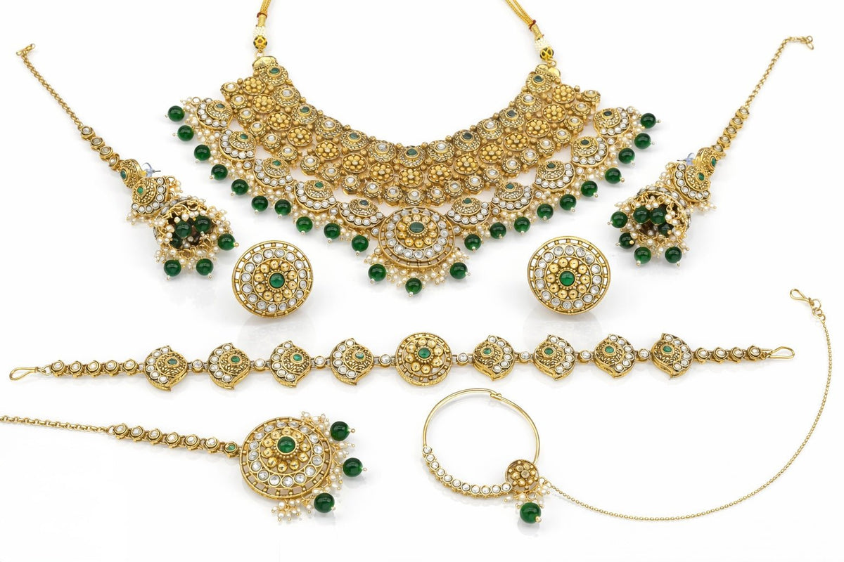 Heritage Bride Set 09328 - KRISHNA'S SWETA JEWELLERY