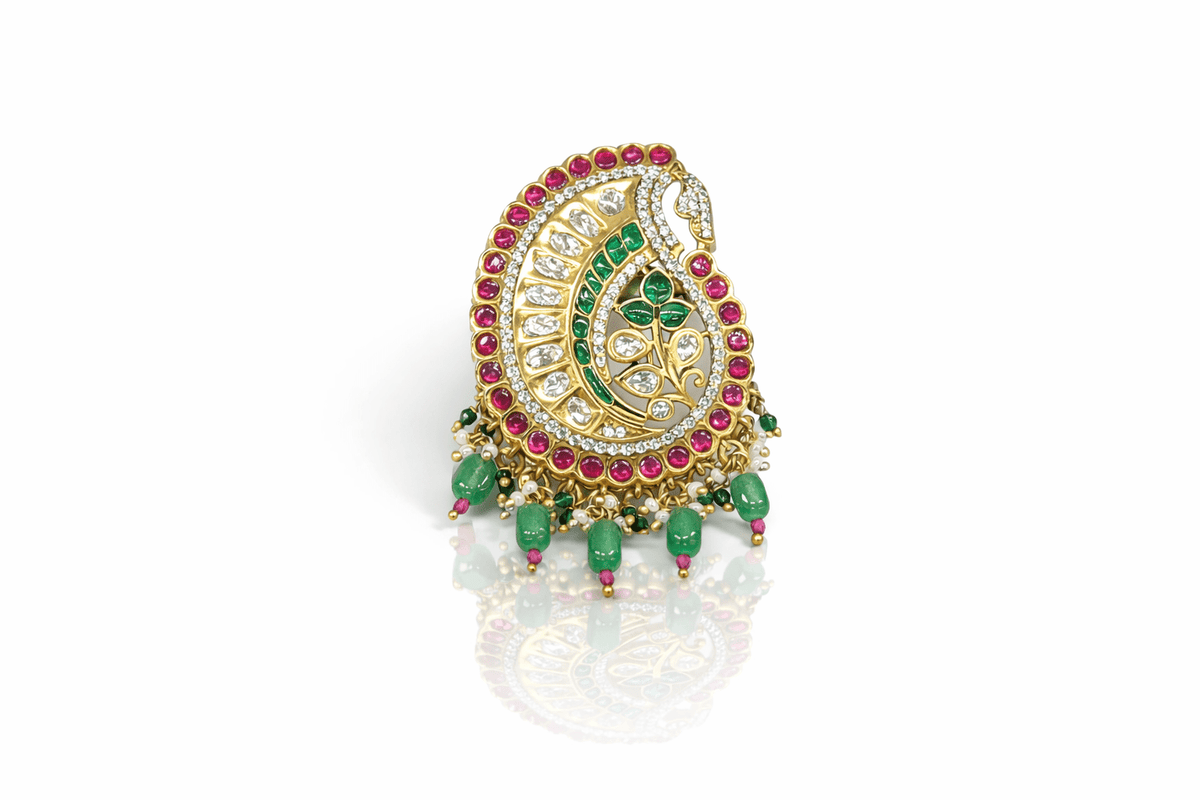Heritage Brooch 09443 - KRISHNA'S SWETA JEWELLERY