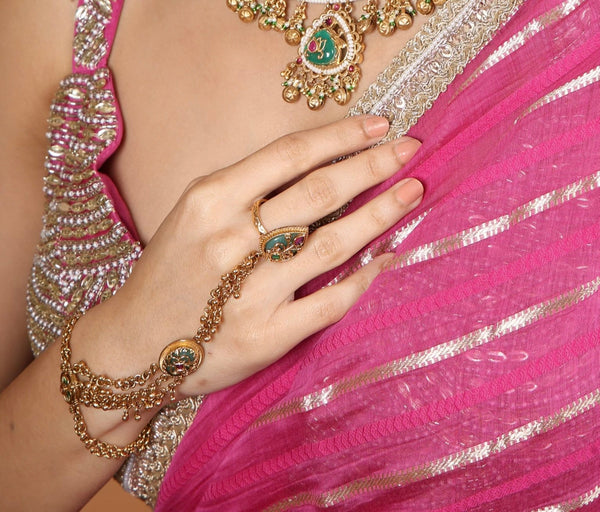 Heritage Hathpan 08228 - KRISHNA'S SWETA JEWELLERY