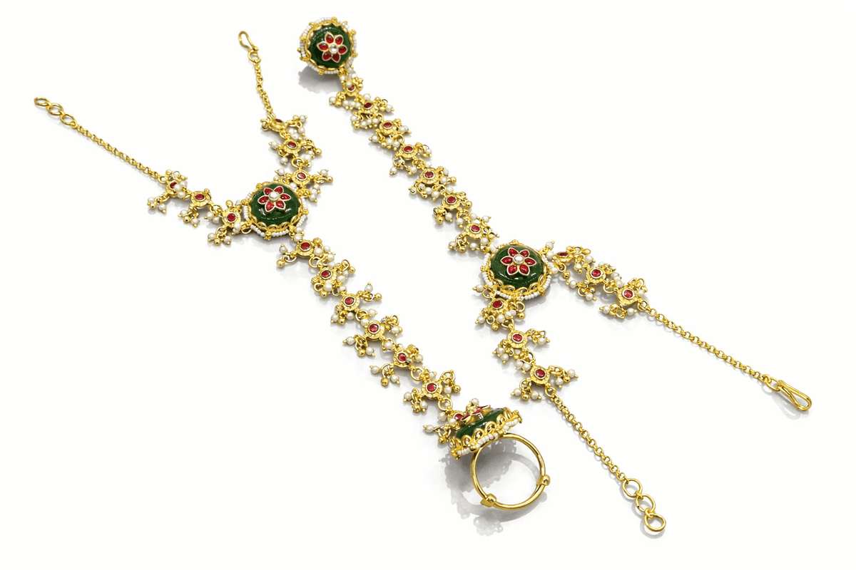 Heritage Hathpan 08983 - KRISHNA'S SWETA JEWELLERY