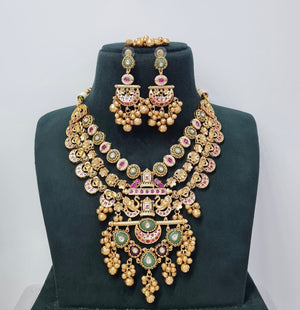 Heritage Long 06836 - KRISHNA'S SWETA JEWELLERY