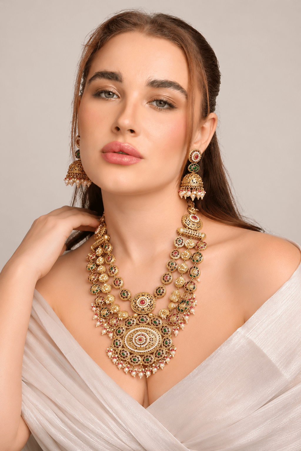 Heritage Long 08588 - Krishna's Sweta Jewellery