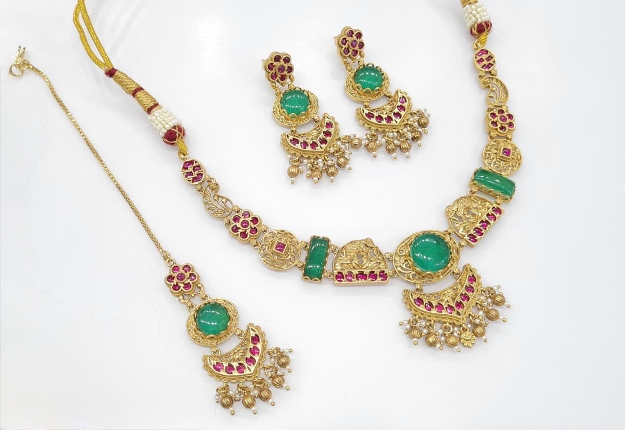 Heritage Necklace 06218 - KRISHNA'S SWETA JEWELLERY