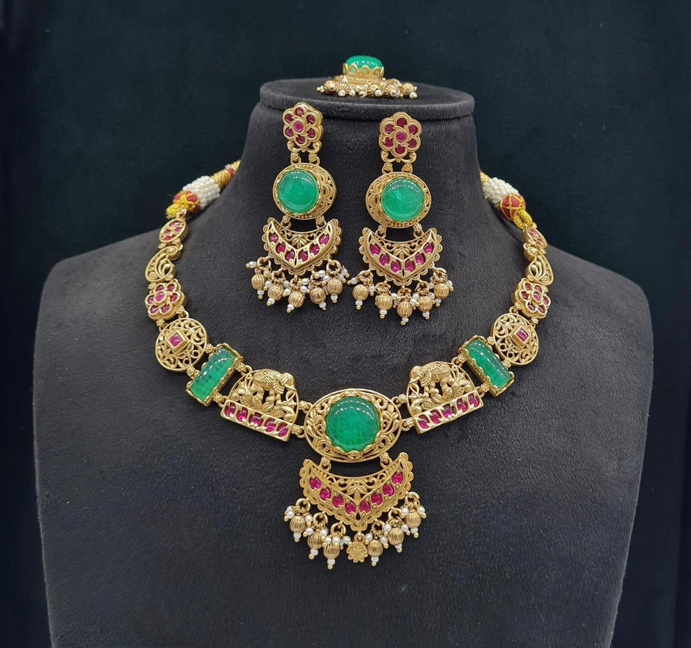 Heritage Necklace 06218 - KRISHNA'S SWETA JEWELLERY