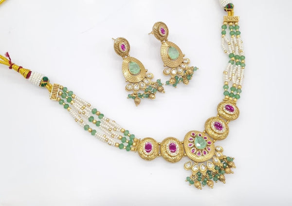 Heritage Necklace 06219 - KRISHNA'S SWETA JEWELLERY