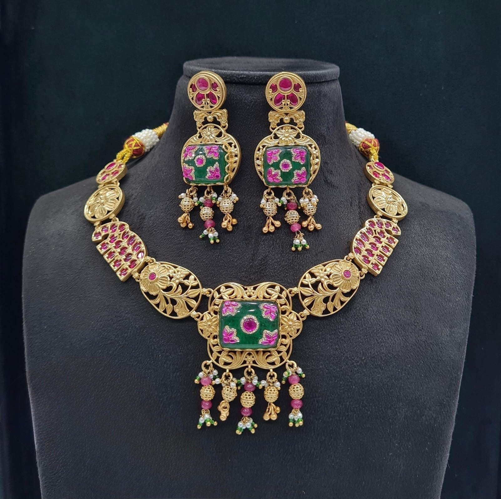 Heritage Necklace 06220 - KRISHNA'S SWETA JEWELLERY