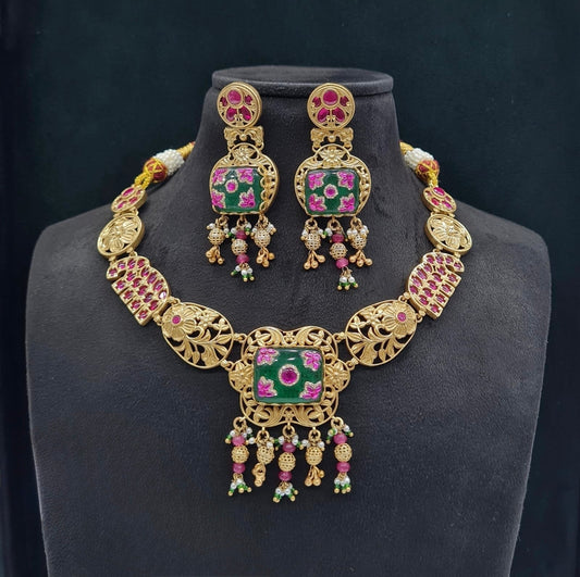 Heritage Necklace 06220 - KRISHNA'S SWETA JEWELLERY