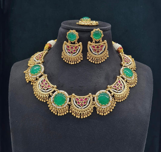Heritage Necklace 06465 - KRISHNA'S SWETA JEWELLERY