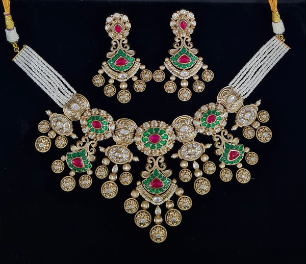 Heritage Necklace 06472 - KRISHNA'S SWETA JEWELLERY