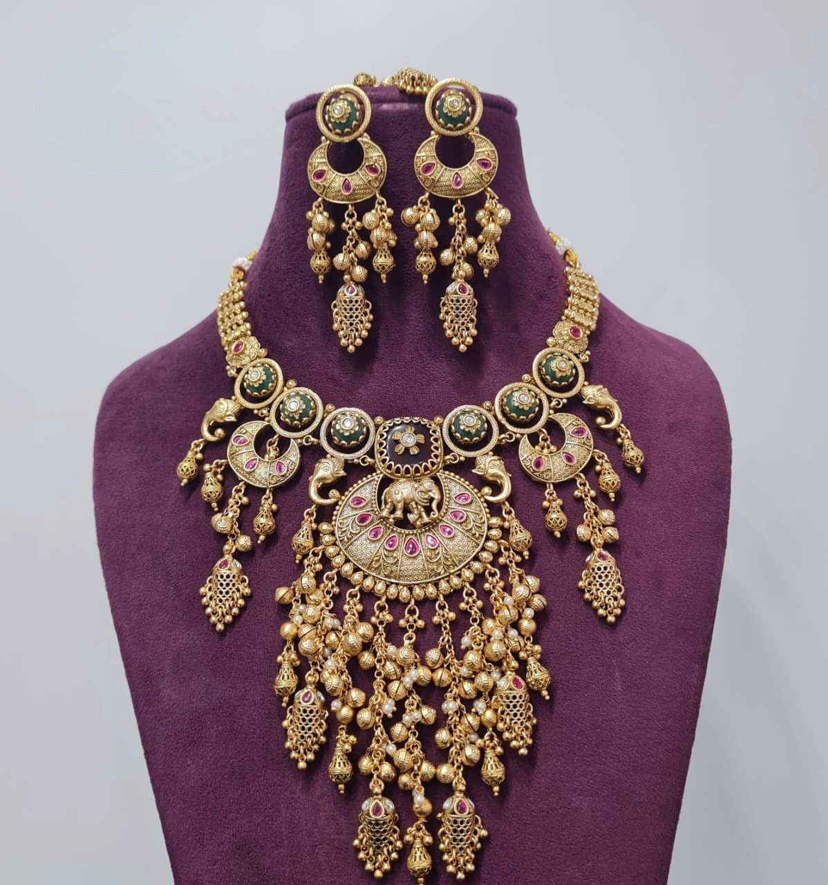 Heritage Necklace 07434 - KRISHNA'S SWETA JEWELLERY