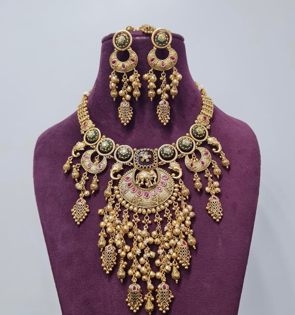 Heritage Necklace 07434 - KRISHNA'S SWETA JEWELLERY