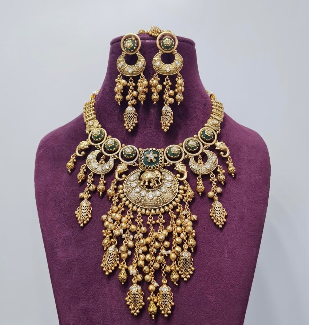 Heritage Necklace 07434 - KRISHNA'S SWETA JEWELLERY