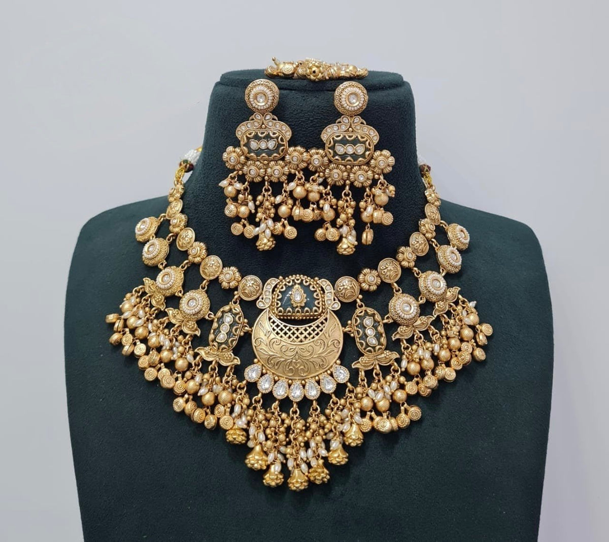Heritage Necklace 07474 - KRISHNA'S SWETA JEWELLERY