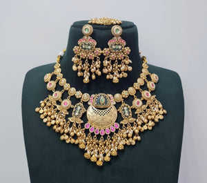 Heritage Necklace 07474 - KRISHNA'S SWETA JEWELLERY