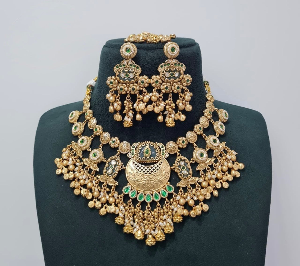 Heritage Necklace 07474 - KRISHNA'S SWETA JEWELLERY