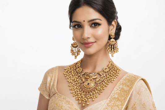 Heritage Necklace 07475 - KRISHNA'S SWETA JEWELLERY