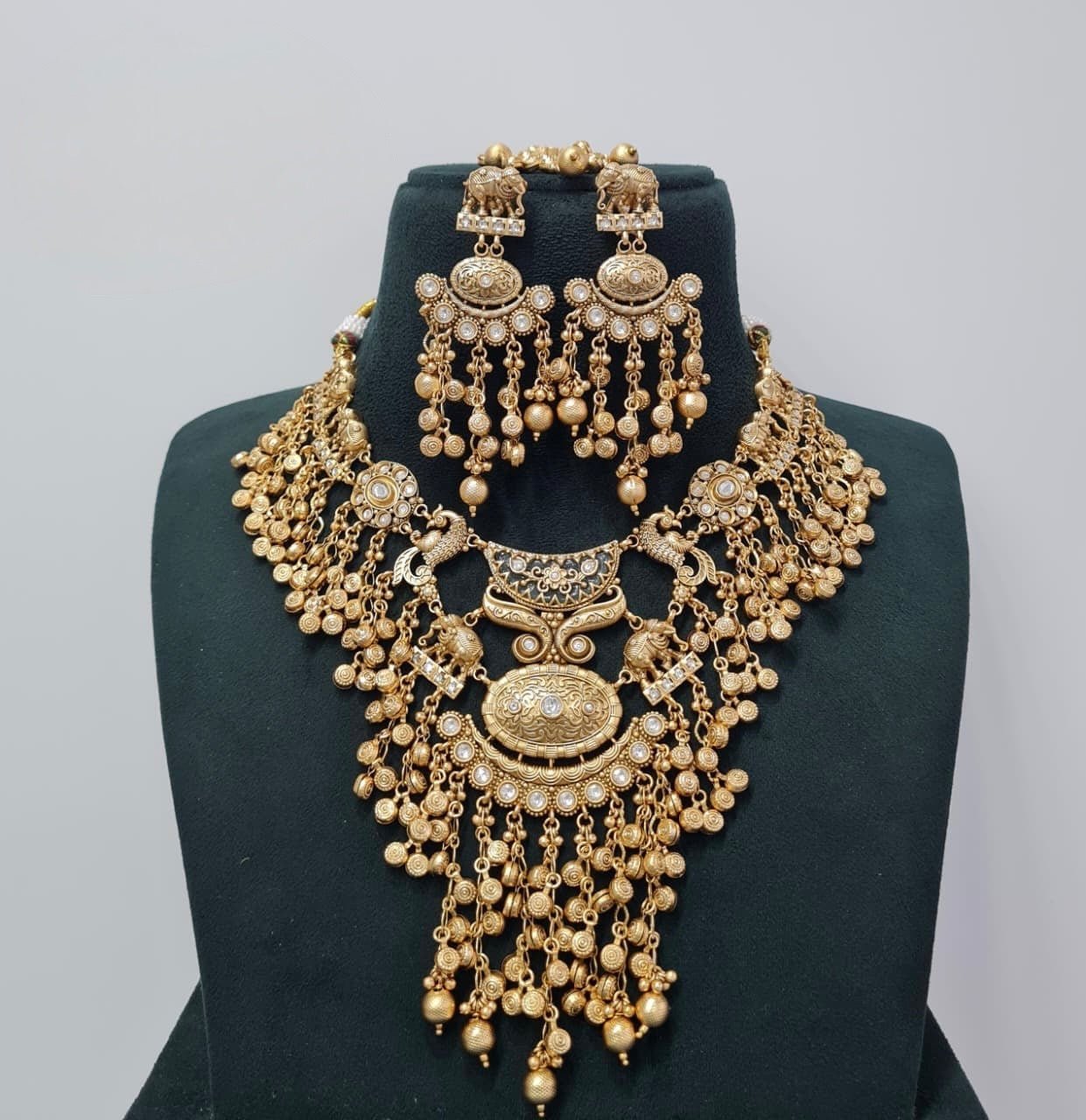 Heritage Necklace 07475 - KRISHNA'S SWETA JEWELLERY
