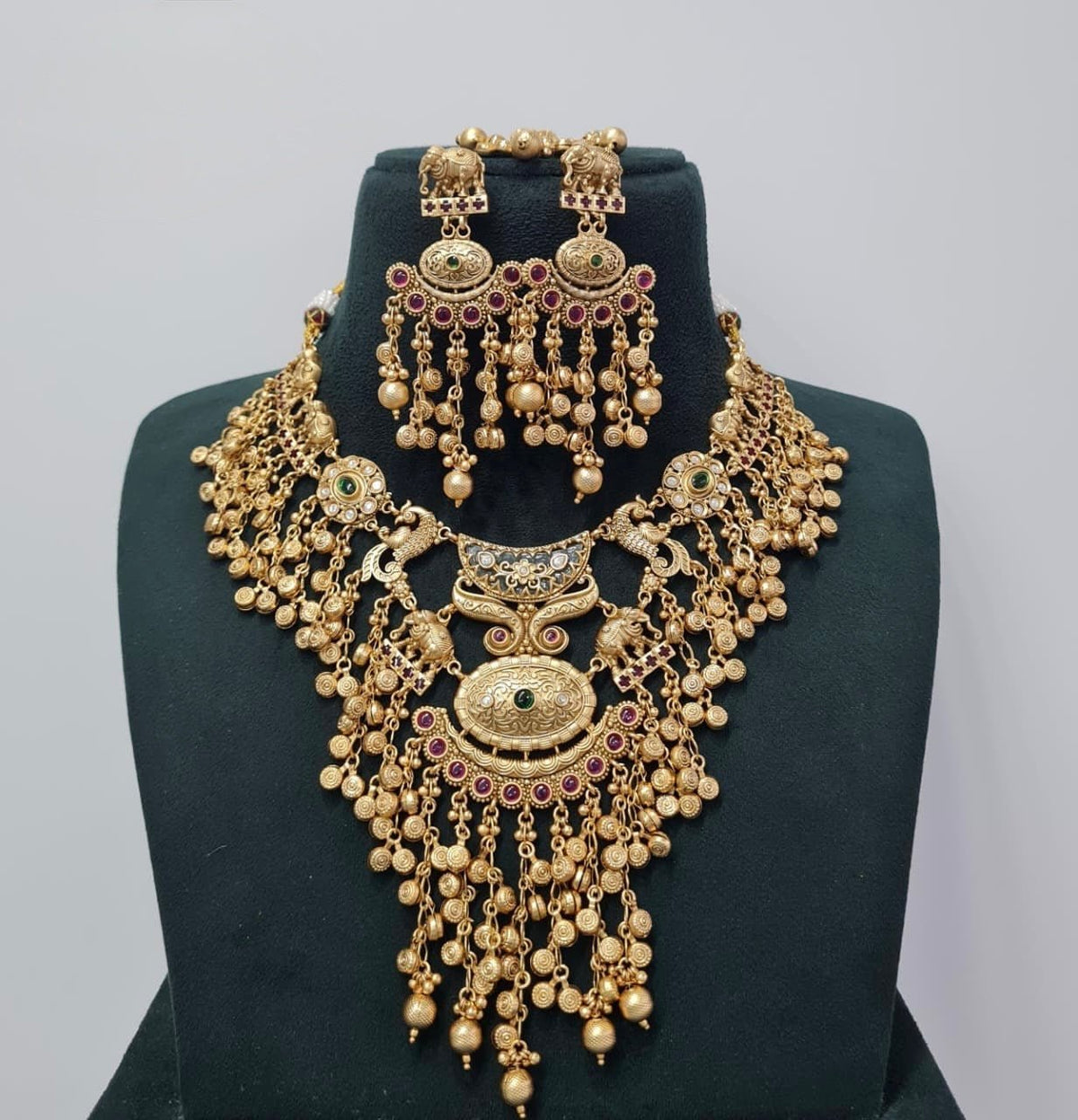 Heritage Necklace 07475 - KRISHNA'S SWETA JEWELLERY