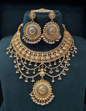 Heritage Necklace 07498 - KRISHNA'S SWETA JEWELLERY