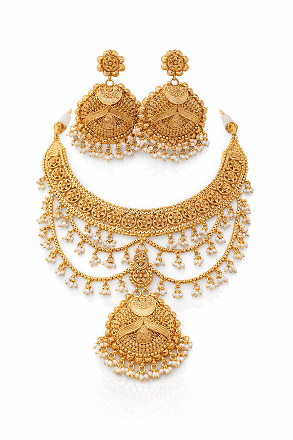 Heritage Necklace 07500 - KRISHNA'S SWETA JEWELLERY