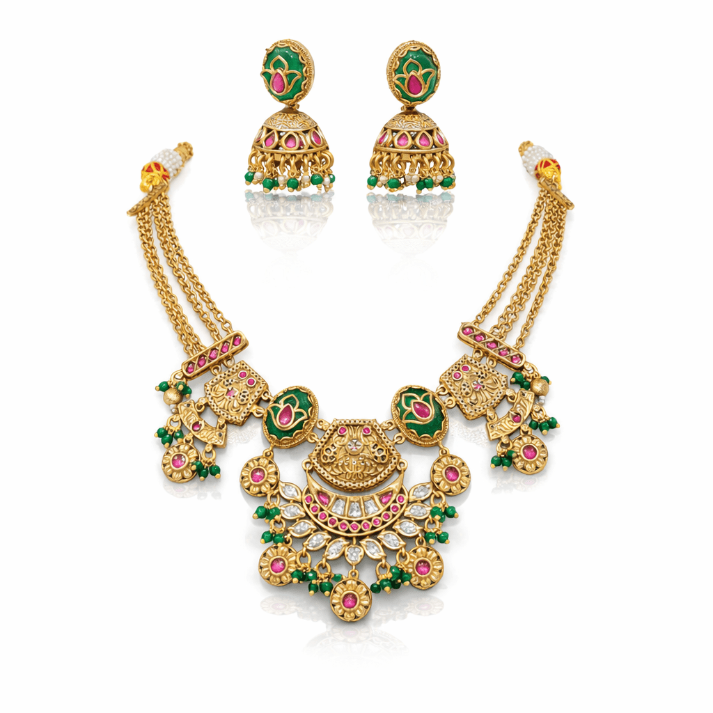 Heritage Necklace 08290 - KRISHNA'S SWETA JEWELLERY