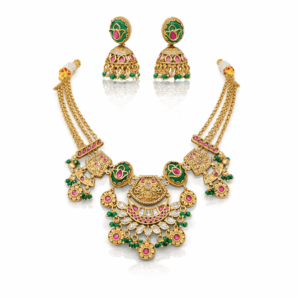 Heritage Necklace 08290 - KRISHNA'S SWETA JEWELLERY