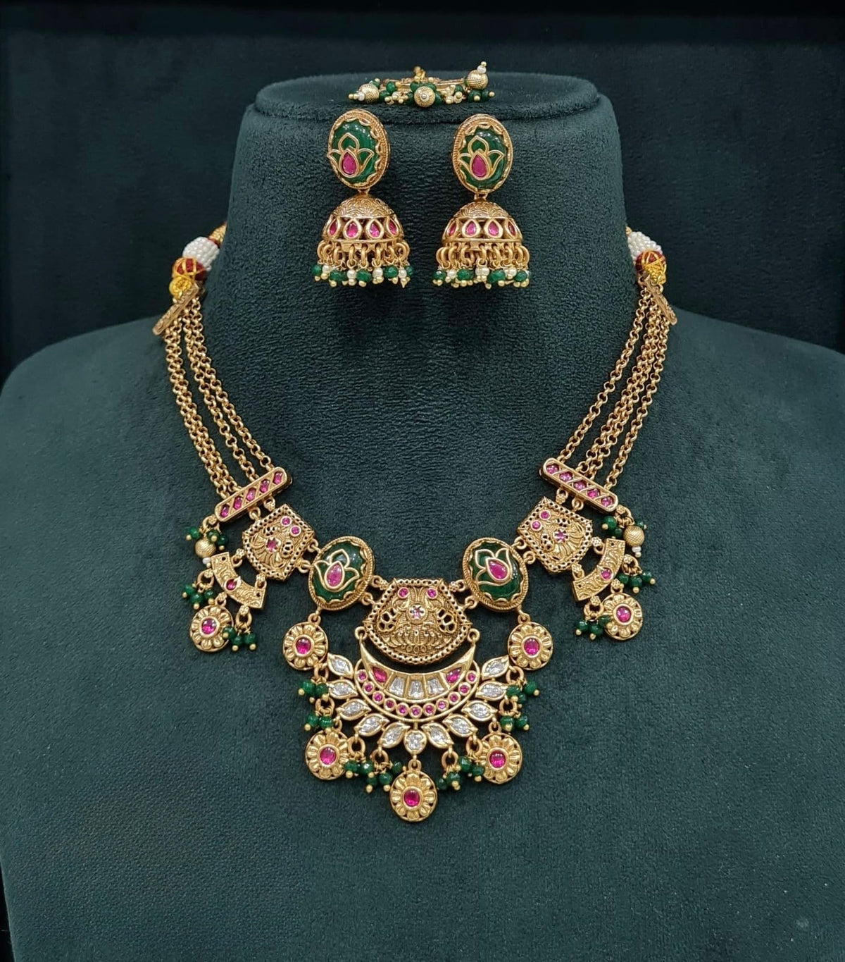 Heritage Necklace 08290 - KRISHNA'S SWETA JEWELLERY