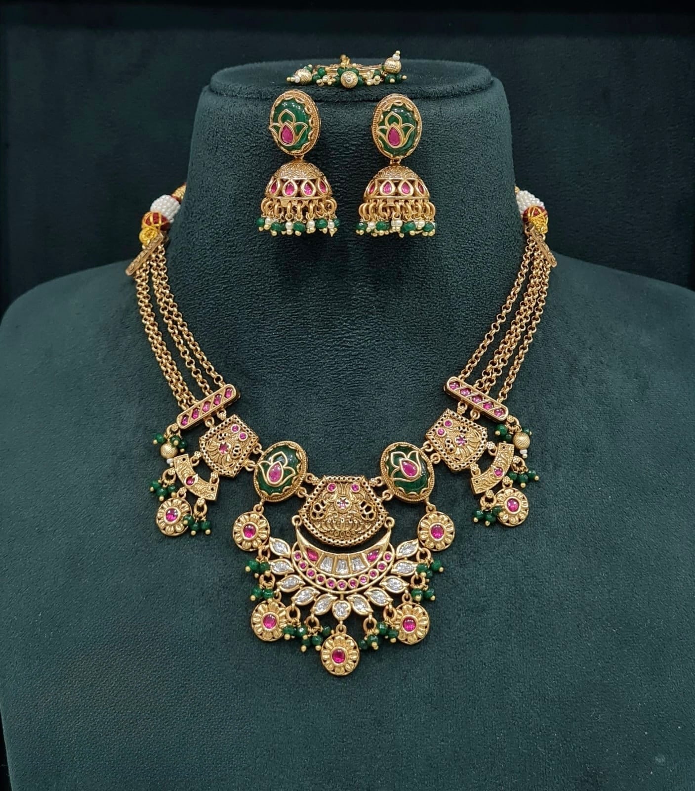 Heritage Necklace 08290 - KRISHNA'S SWETA JEWELLERY