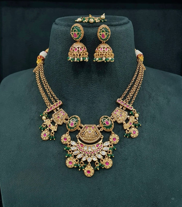 Heritage Necklace 08290 - KRISHNA'S SWETA JEWELLERY