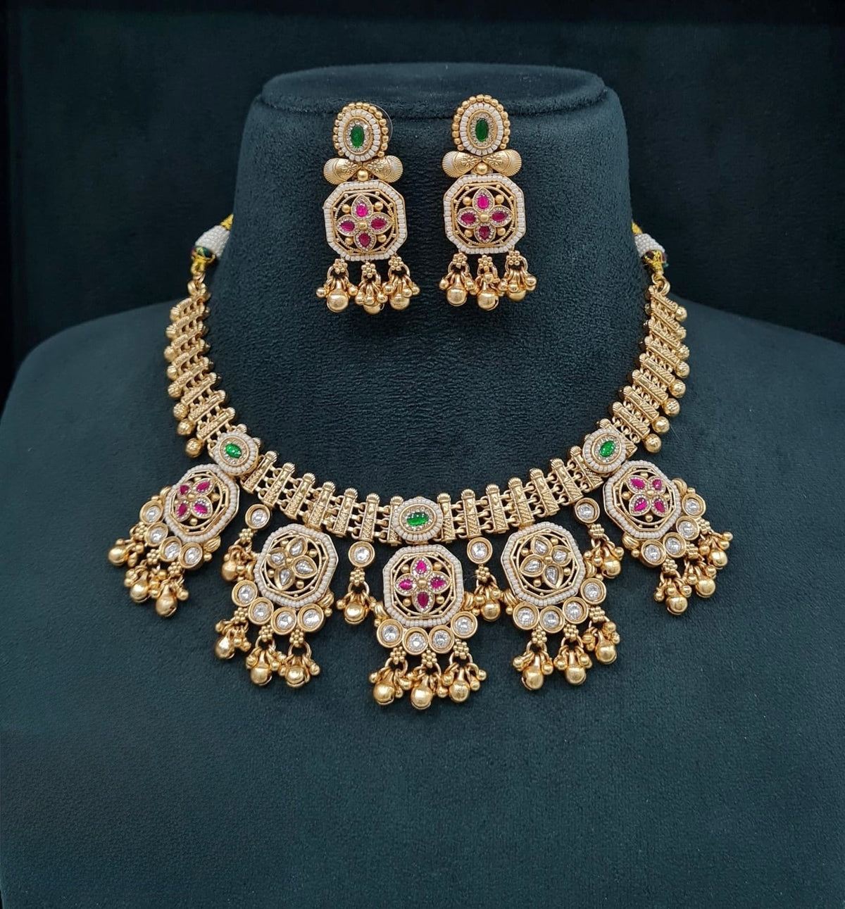 Heritage Necklace 08683 - KRISHNA'S SWETA JEWELLERY