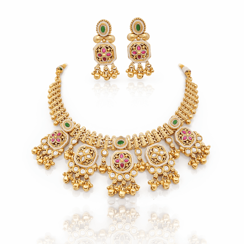 Heritage Necklace 08683 - KRISHNA'S SWETA JEWELLERY