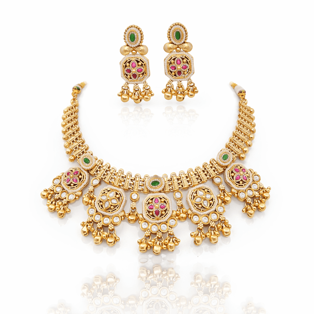 Heritage Necklace 08683 - KRISHNA'S SWETA JEWELLERY