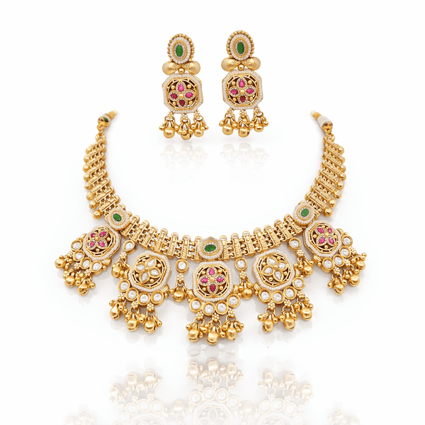 Heritage Necklace 08683 - KRISHNA'S SWETA JEWELLERY
