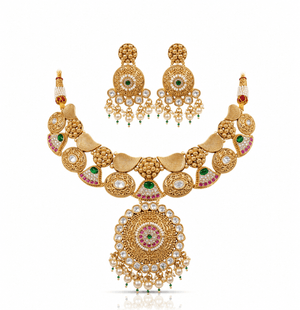 Heritage Necklace 09634 - KRISHNA'S SWETA JEWELLERY