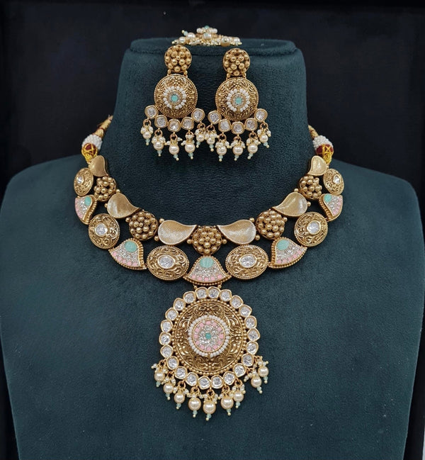 Heritage Necklace 09634 - KRISHNA'S SWETA JEWELLERY